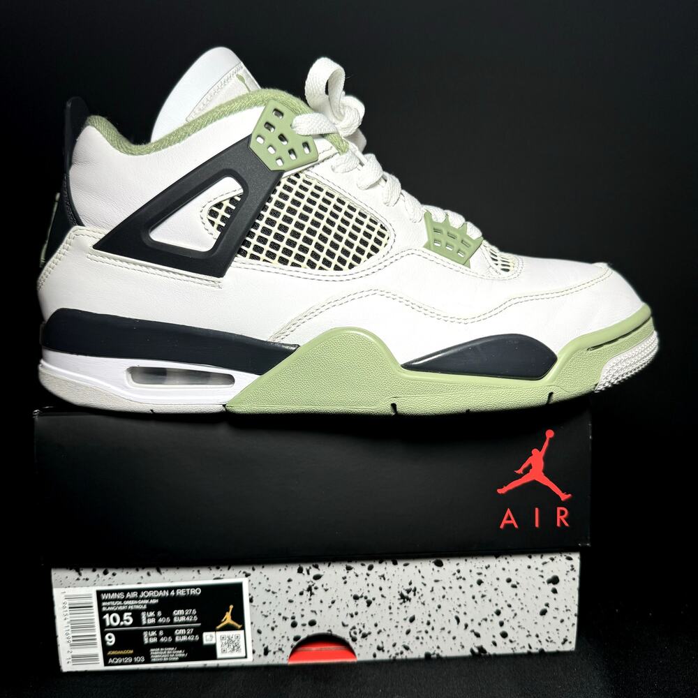 Size 10.5 - Wmns Nike Air Jordan 4 Retro Seafoam Women's Shoes